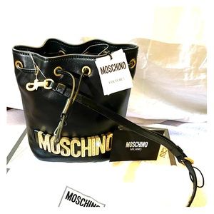 Moschino couture bucket purse